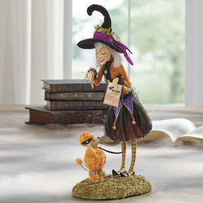 Frendorf | Halloween Figurine | Handmade Witch Decoration | Resin