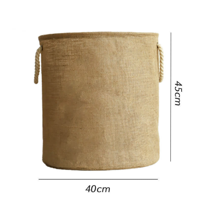 Sandsberg | Cotton Linen Waterproof Foldable Laundry basket