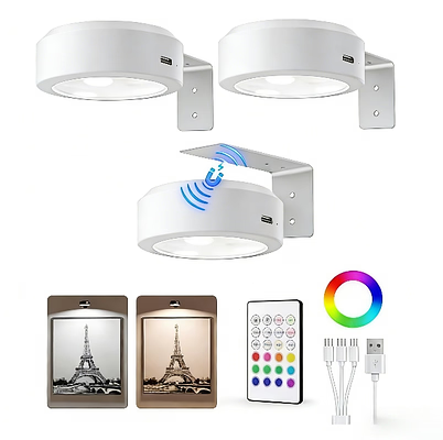 BowLift | ArtLume | Wireless Rechargeable LED Spotlights for Picture & Artwork Lighting