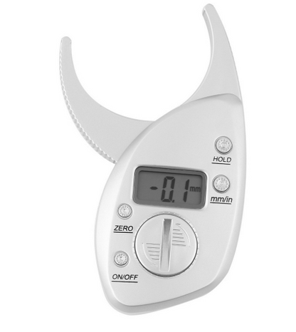 BowLift | Digital body fat meter, skinfold meter, LCD display, analyzer, measuring tape, slimming scale, weight loss, non-slip handle