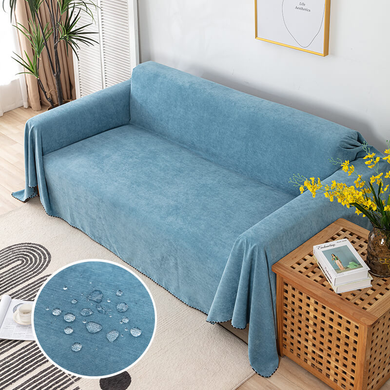 Premium Waterproof Sofa Throw Blanket Covers with Jacquard Edge