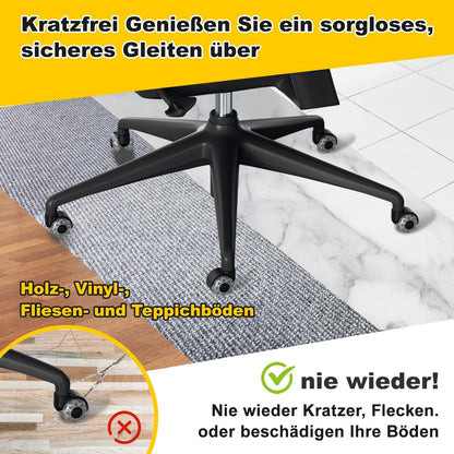 5 pieces office chair wheels swivel chair wheels 10mm x 22mm | Kalsten