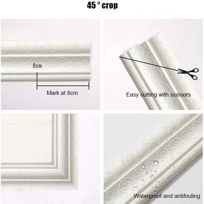 Skanto Skanto | 3D Wall Molding - Self-Adhesive, Eco-Friendly 3D Wall Trim with Environmental Protection