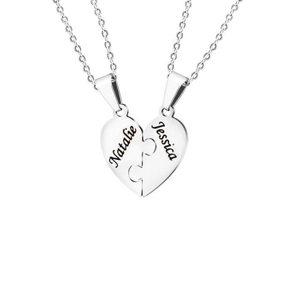 BowLift | Personalized Family Heart Puzzle Necklace