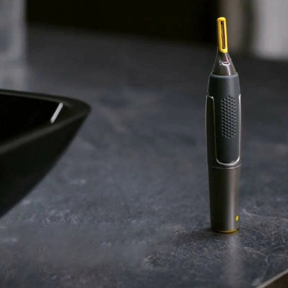 PrecisionEdge Facial Hair Trimmer with LED Light and Ergonomic Design