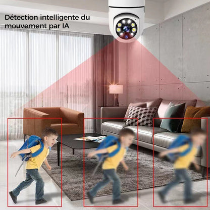 Wireless Wi-Fi Security Camera with Light Bulb | Karnz