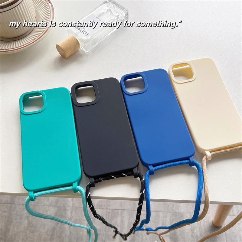 BowLift | Solid Silicone Lanyard Case for iPhone