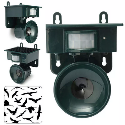 BowLift | TerraGuard – Weatherproof Solar Bird Repeller with PIR Motion Sensor & Natural Sound Deterrent