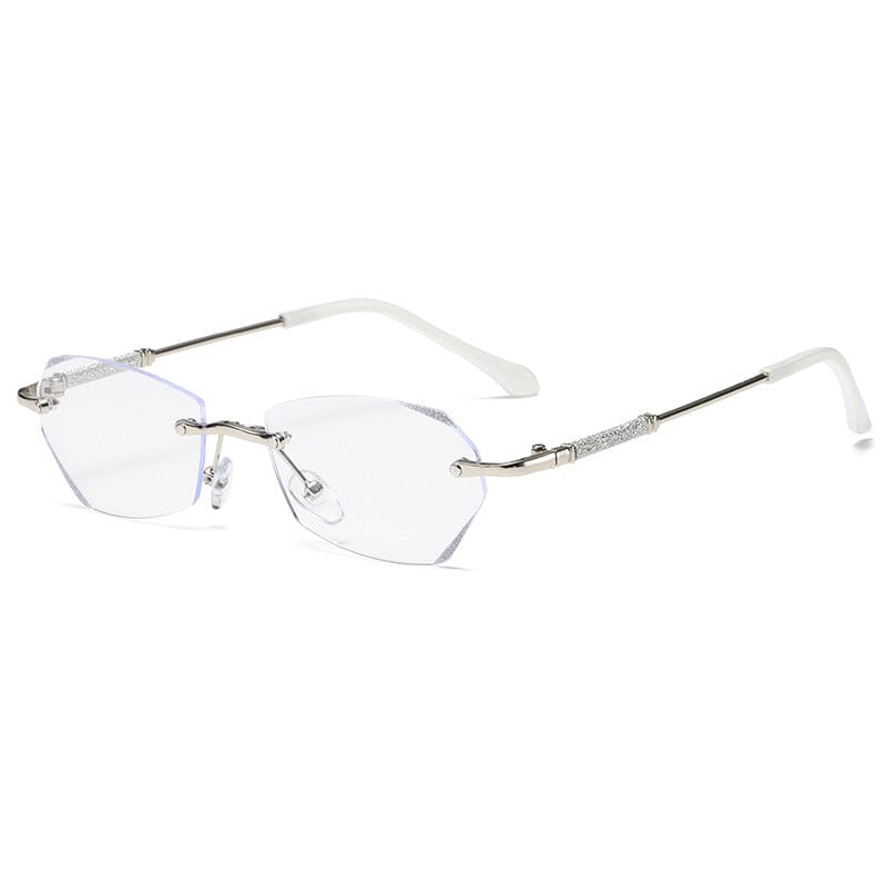 Skanto | Fashionable Rimless Anti-Blue Light Reading Glasses