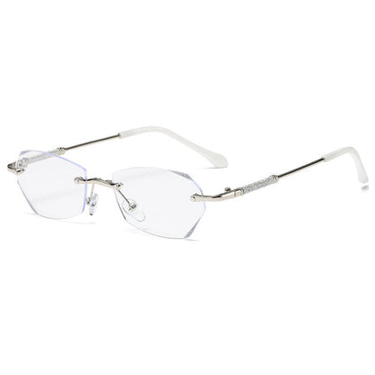 Skanto | Fashionable Rimless Anti-Blue Light Reading Glasses