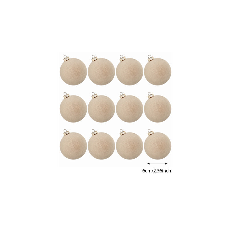 Brehn | Velvet Christmas ornaments. 12 pieces