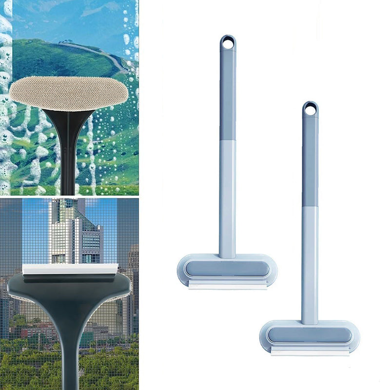 Double-sided Window Screen Cleaning Brush Glass Wiper, Multi-function Pet Hair Lint Remover | Bowlift