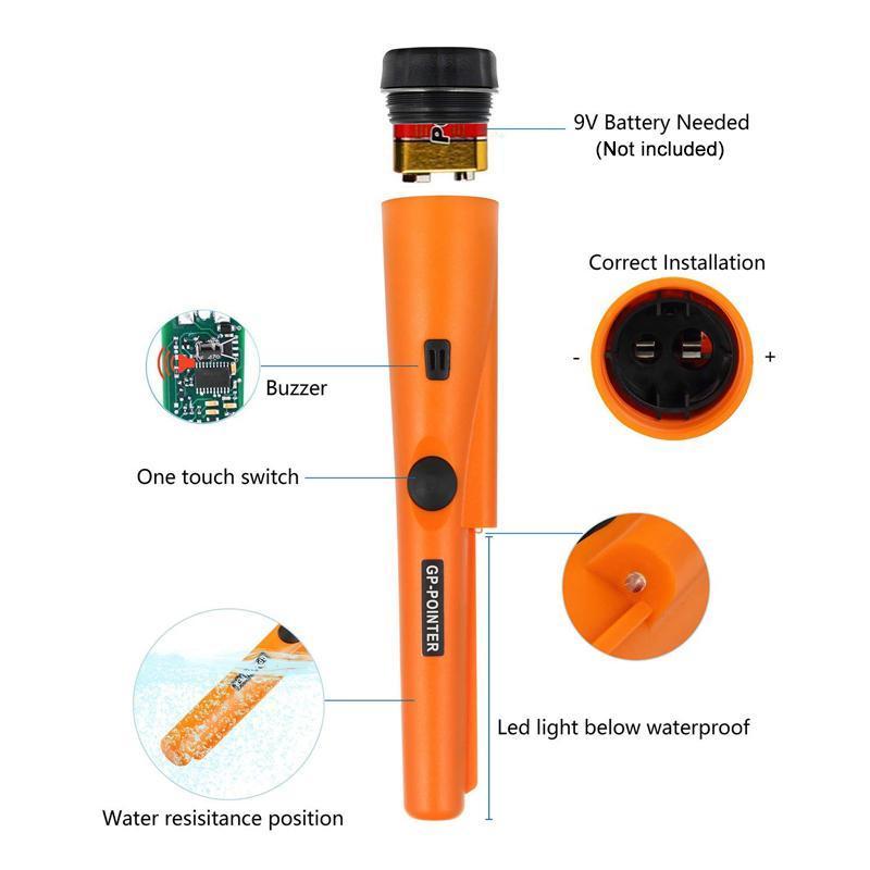 Handheld Pin Pointer Metal Detector Wand | Brehn