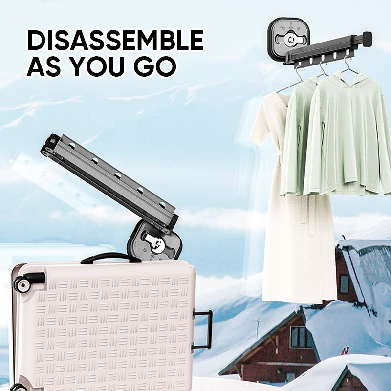 Sandsberg | Wall-mounted foldable clothes rack with suction cup