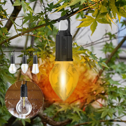New Outdoor Camping Hanging Type-C Charging Retro Bulb Light | Karnz