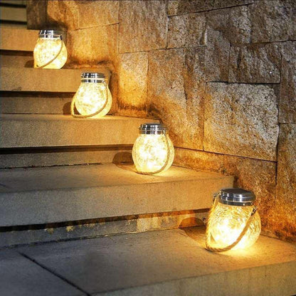 Solar Mason Jar Lamp - Lunara | Brehn
