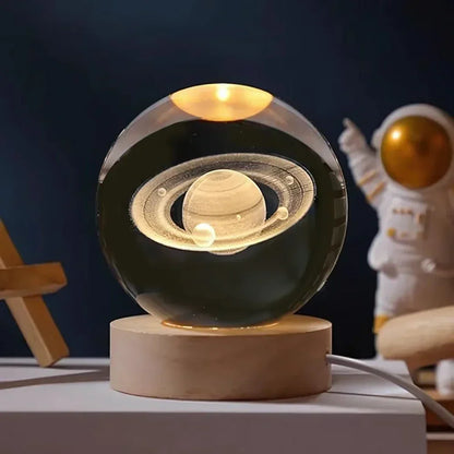 Skanto | LED Night Light with 3D Crystal Ball