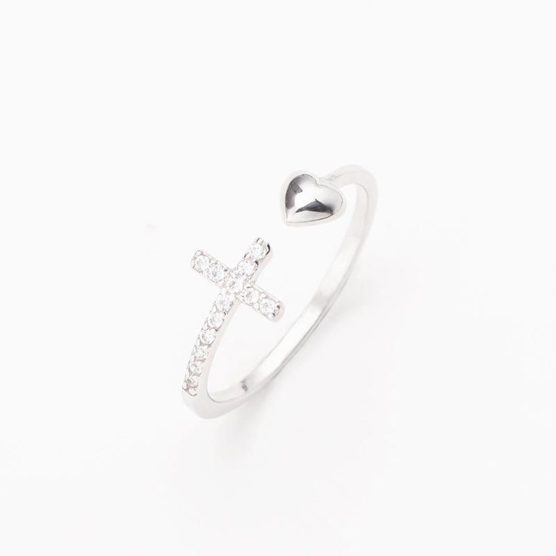 Skanto | Love S925 Sterling Silver Cross Ring