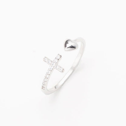 Skanto | Love S925 Sterling Silver Cross Ring
