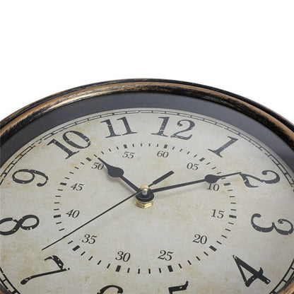 Vintage Retro Wall Clock with Wood Look – Timeless Design Kalsten