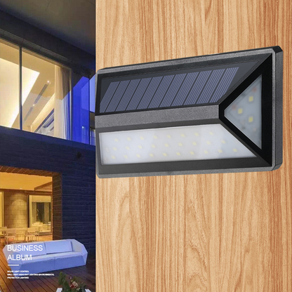 BowLift | Modern Solar LED Wall Light for Outdoors – Waterproof Facade Lighting with Motion Sensor