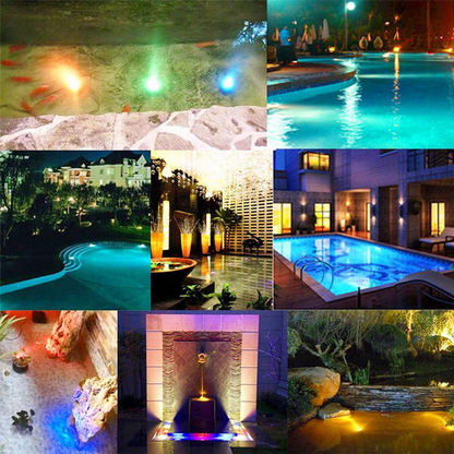 Skanto | Underwater LED Light with Remote Control – RGB Multicolor Pool Lighting for Baths and Ponds