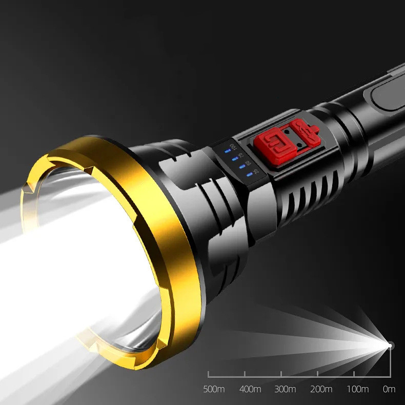 Skanto | 90000LM LED Flashlight – Tactical Spotlight with USB Charging and Super Bright Illumination