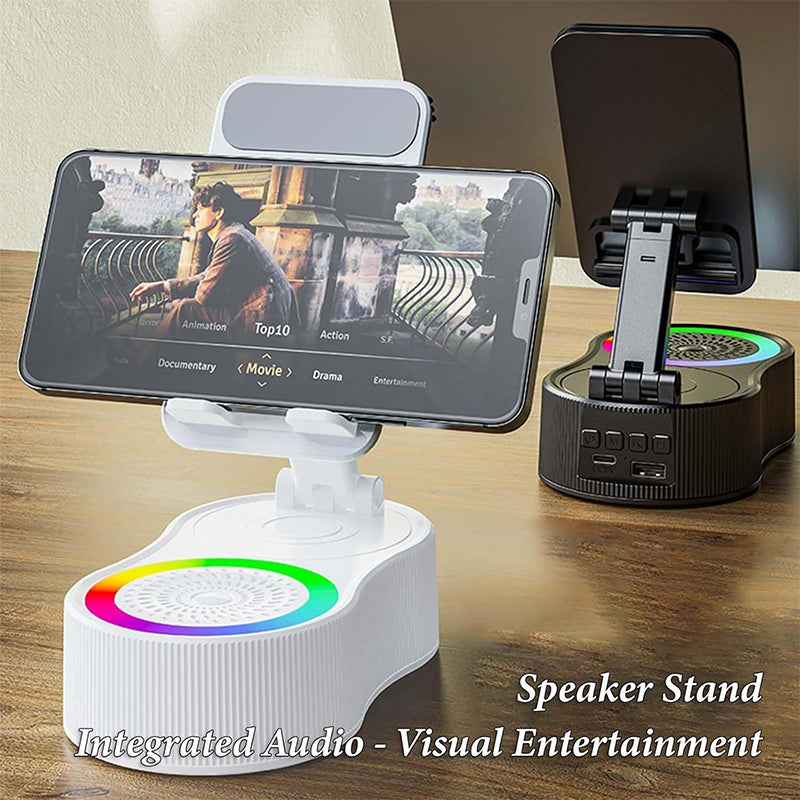 BowLift | 360° Adjustable Phone Stand with Built-in Bluetooth Speaker