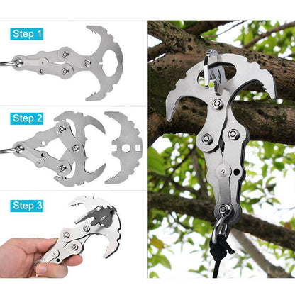 BowLift | Stainless Steel Survival Folding Grappling Gravity Hook