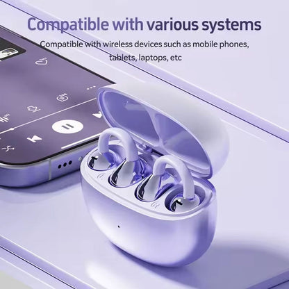BowLift | Wireless Ear Clip Headphones | Open-Ear Bluetooth 5.4 | HiFi Sound & Dual Device Pairing