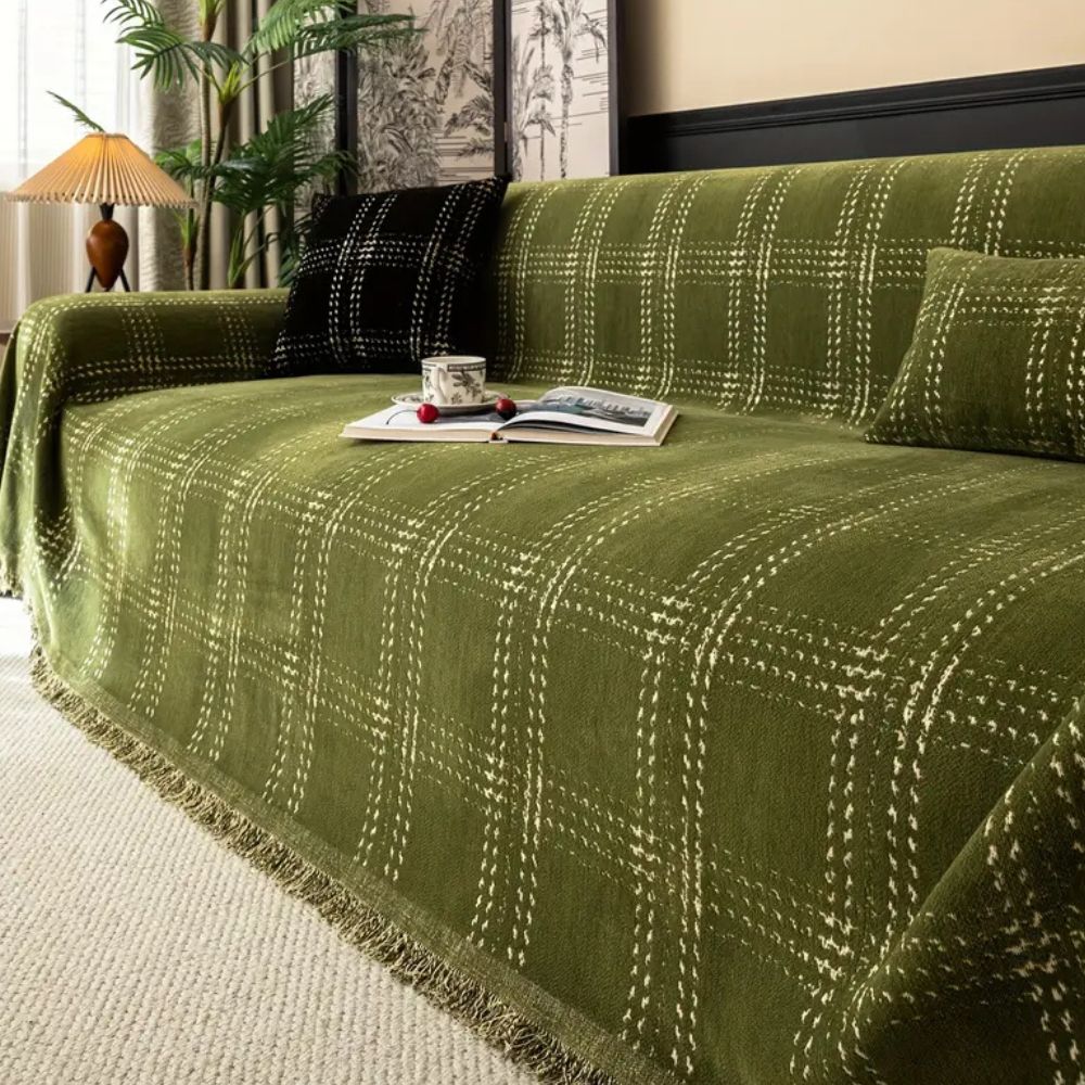Skanto | Chesterfield Plaid Sofa Cover