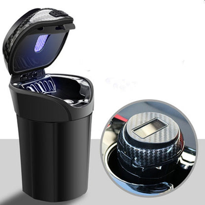 Brehn | Removable Stainless Steel Car Pocket Ashtray with Lid and LED Light, Operated