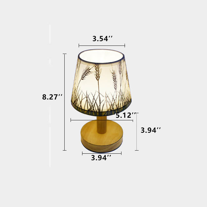 Skanto | Skanto Vintage Linen Lampshade 1-Light LED Table Lamp