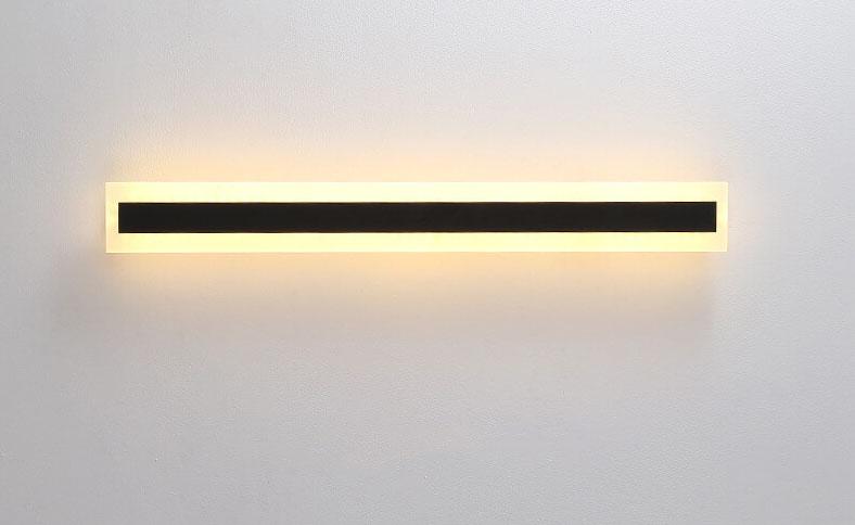 Skanto | Minimalist Extended Rod Shape 1-Light LED Acrylic Outdoor Waterproof Wall Lamp