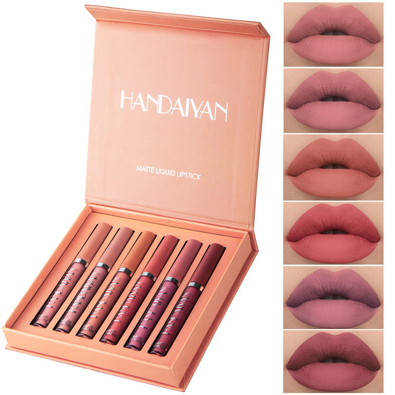 Skanto | 6 Colors Matte Liquid Lipstick Makeup Set