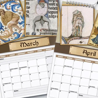Skanto | Funny Medieval Calendar 2025 – Humor & Art