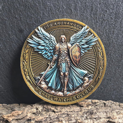 Skanto | Archangel Michael Watches Over Us Challenge Coin