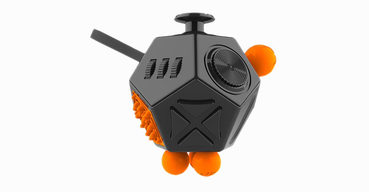Skanto | Fidget Dodecagon – 12-Sided Fidget Cube Relieves Stress and Anxiety, Reduces Depression Cube for Children and Adults with ADHD, ADD, OCD, Autism