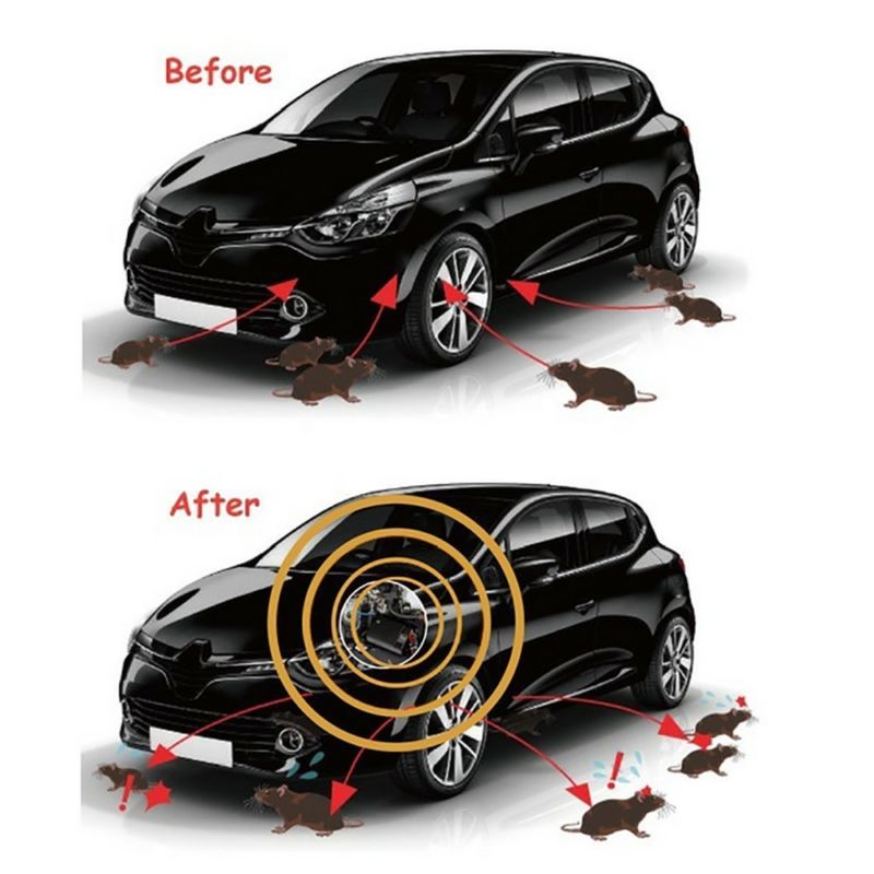 BowLift | Ultrasonic Car Mice Repeller | Portable. Self-Powered & Effective for Vehicle Protection Against Rodents