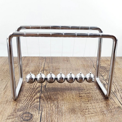 Brehn | Silver Newton's Cradle Balance Balls Desk Toy