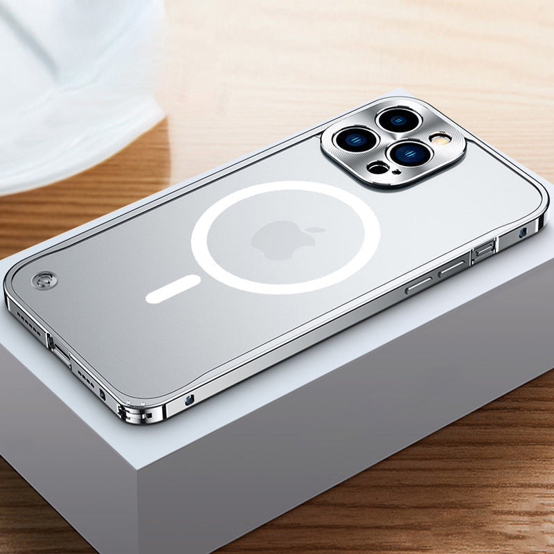 Magnetic case for iPhone with metal frame | Karnz