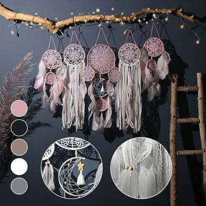 Dreamcatcher Moon and Stars hang over the bed (5 PCS) Garland