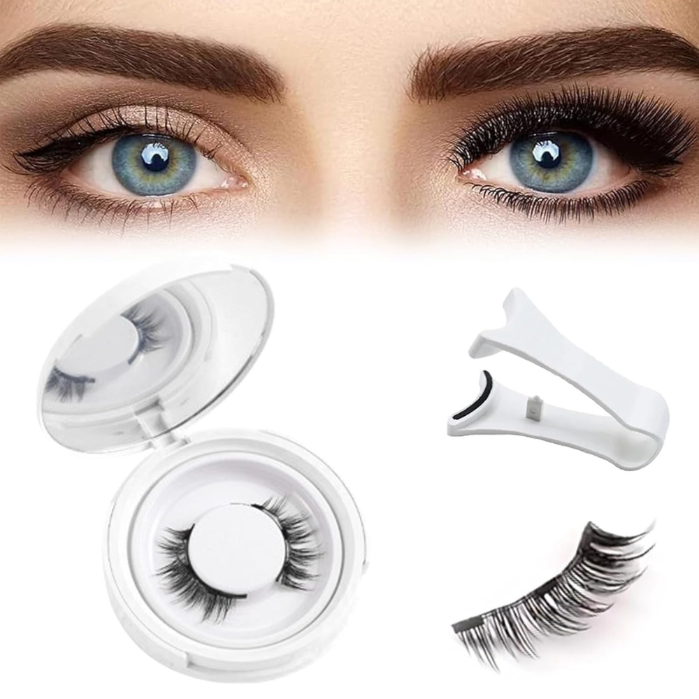 Skanto | Reusable Magnetic Eyelash Kit and Tweezers – No Glue Included