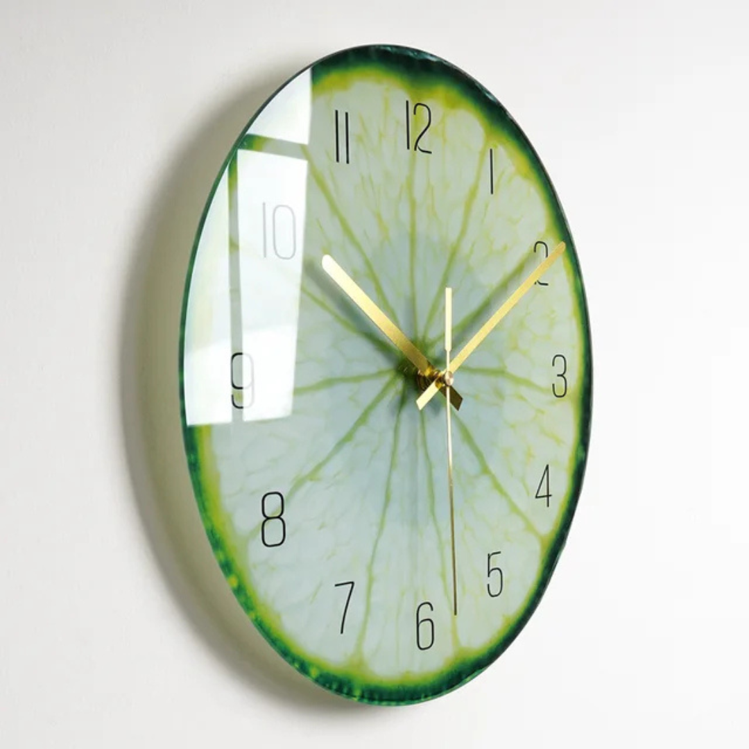 Skanto | Large Glass Wall Clock with Elegant Design Luxorix