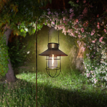 Vintage Solar Lantern for Outdoor Elegance
