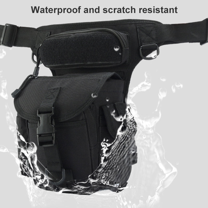 Waterproof tactical nylon waist bag for men, leg bag, travel bag