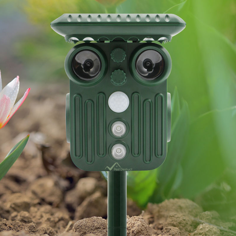 BowLift | Ultrasonic Solar Deer Repeller | 5 Adjustable Modes. Waterproof & Eco-Friendly for Home Gardens and Yards
