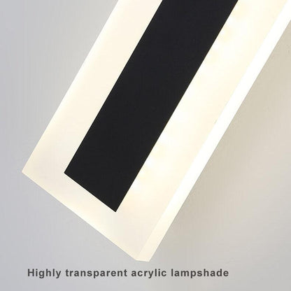 Skanto | Minimalist Extended Rod Shape 1-Light LED Acrylic Outdoor Waterproof Wall Lamp