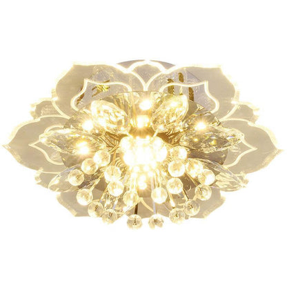BowLift GlowPetal | LED Crystal Ceiling Light | Flower Shaped, RGB Color Changing & Energy Efficient
