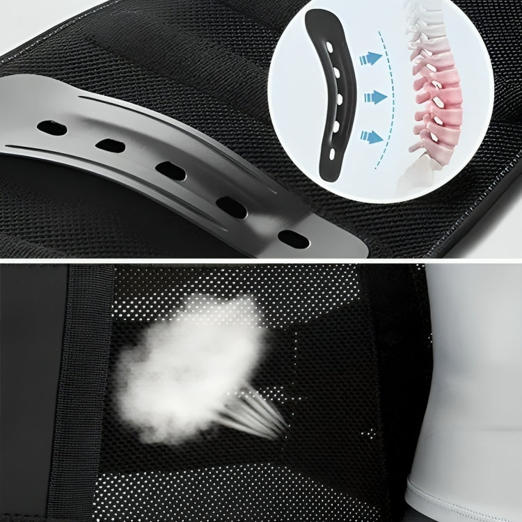 Ultra-Breathable Lower Back Brace - Lightweight Stabilizing Wrap for Pain Relief and Posture Support Skanto